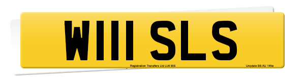 Registration number W111 SLS